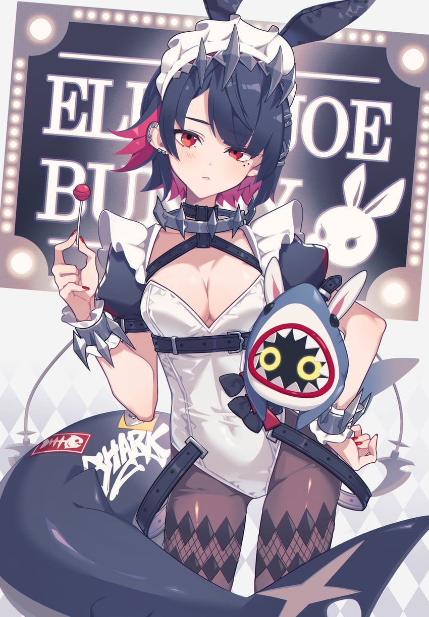 ellen joe and sharkboo (zenless zone zero) drawn by miri_(cherryjelly)
