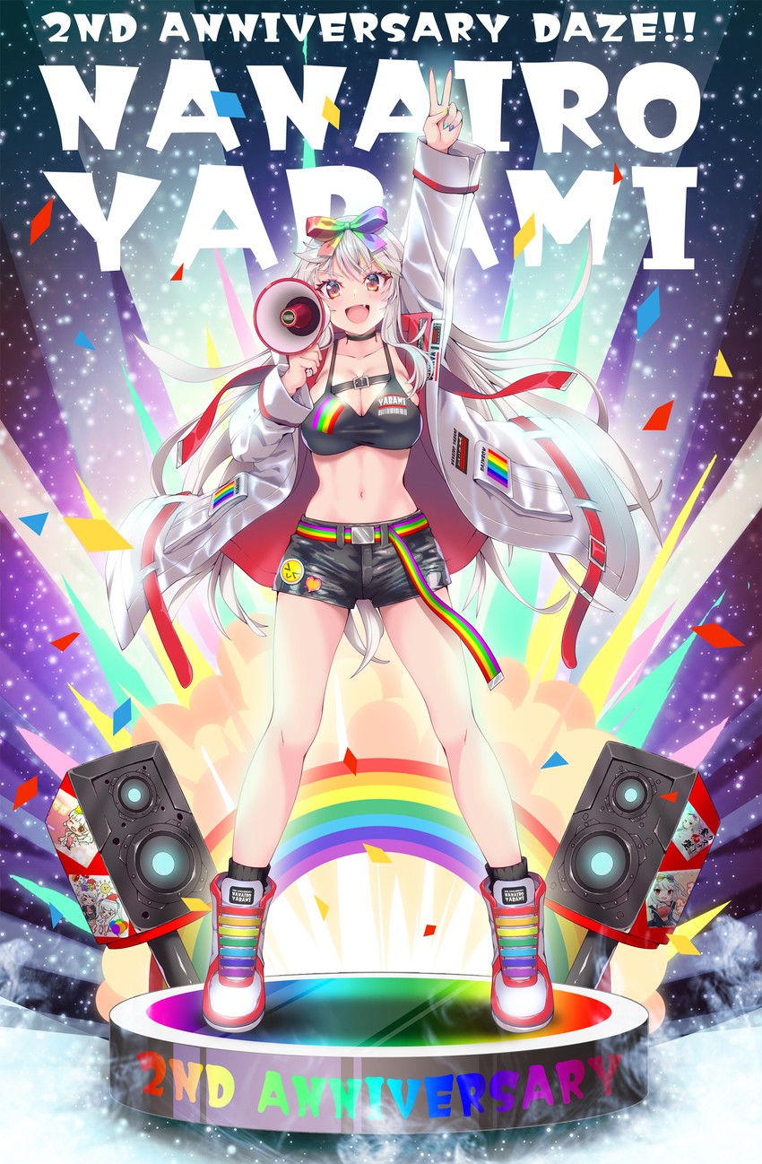 nanairo yabami (indie virtual youtuber) drawn by kubota_masaki