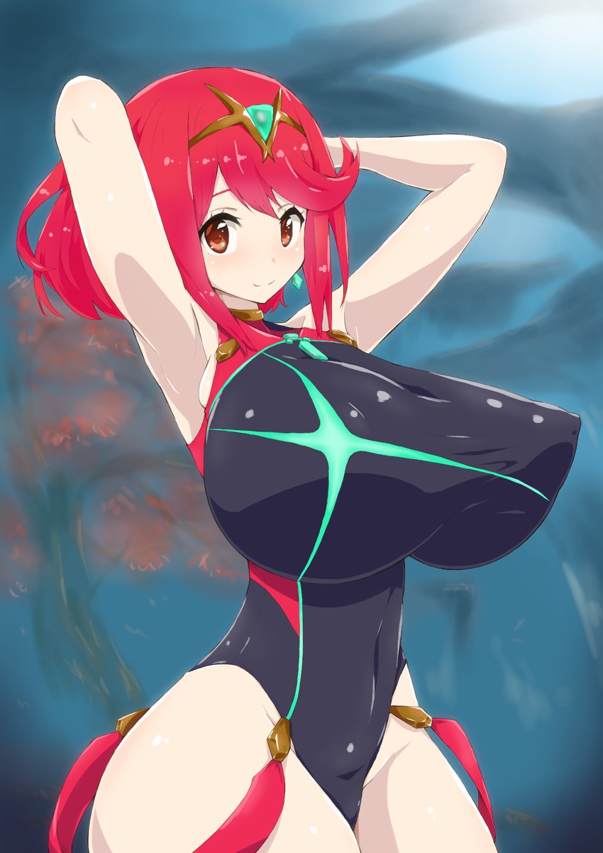 pyra (xenoblade chronicles and 1 more) drawn by bea_(bropmlk)