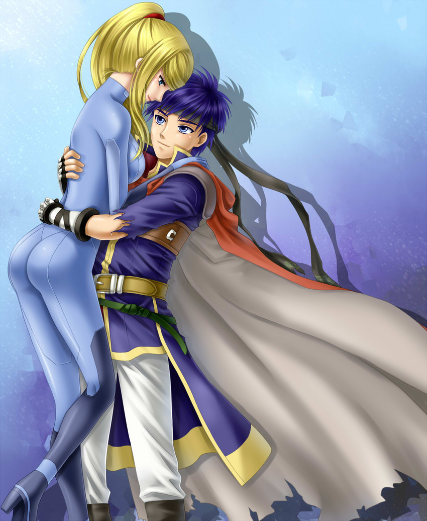 samus aran and ike (fire emblem and 3 more) drawn by yuino_(fancy_party)