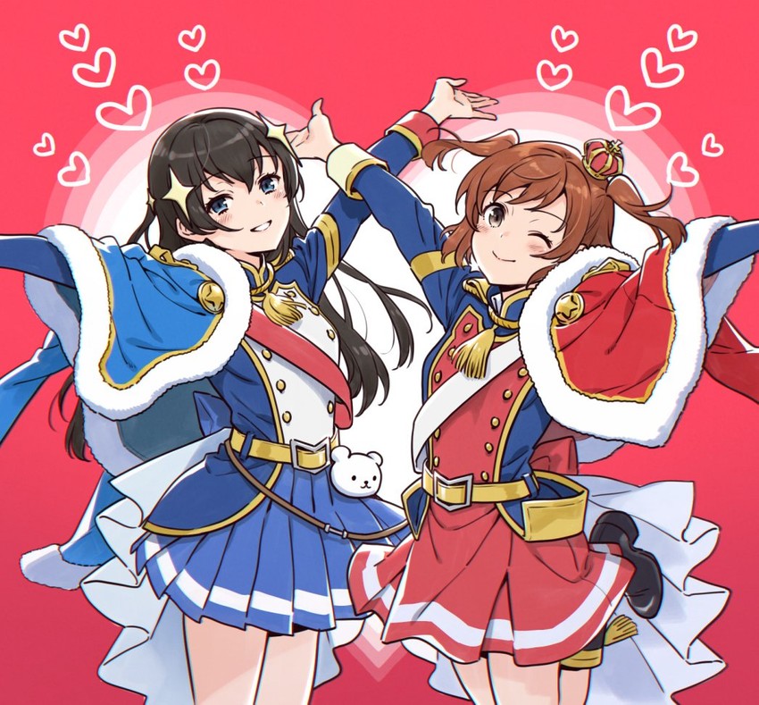 aijou karen and kagura hikari (shoujo kageki revue starlight) drawn by ito_fumi