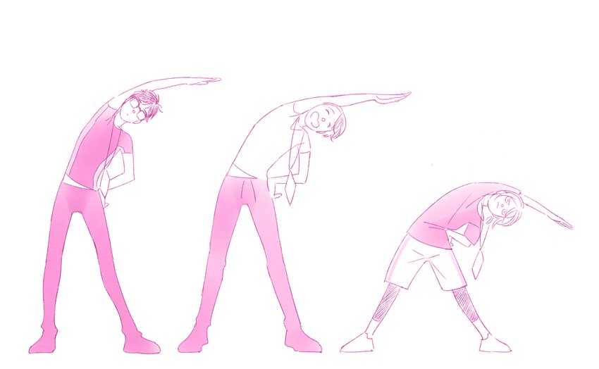 katsuki yuuri, viktor nikiforov, and yuri plisetsky (yuri!!! on ice) drawn by natsuno_(natsunosho)