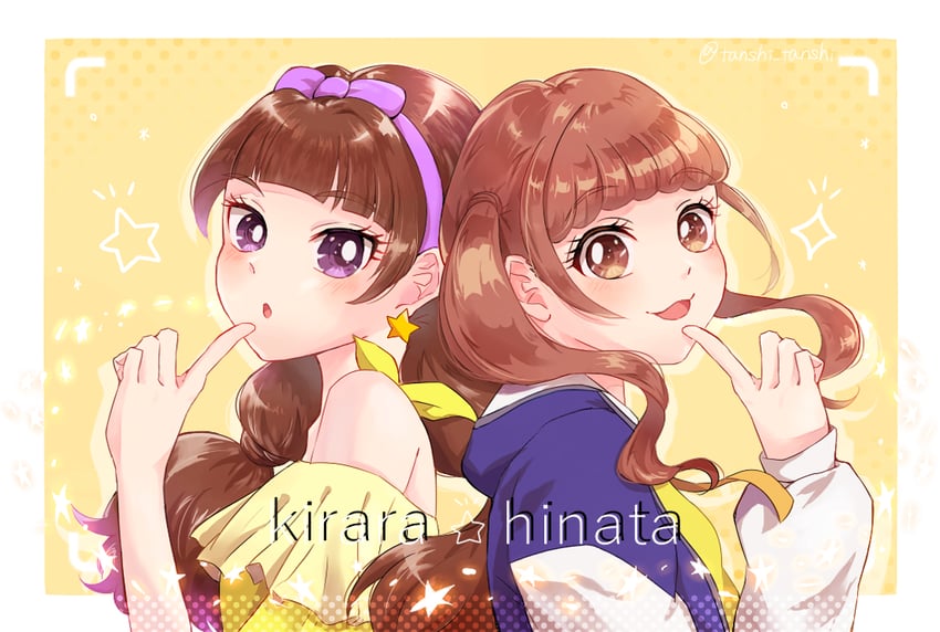 amanogawa kirara and hiramitsu hinata (precure and 2 more) drawn by tanshi_tanshi
