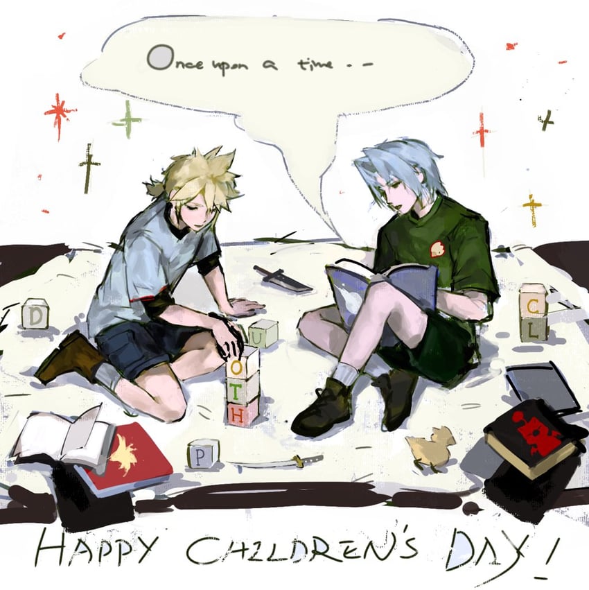 cloud strife and sephiroth (final fantasy and 2 more) drawn by junimo30669