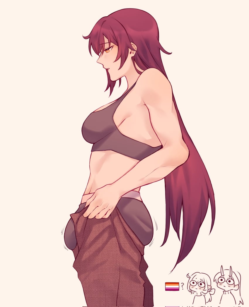 elysia, raiden mei, and eden (honkai and 1 more) drawn by bellowowo