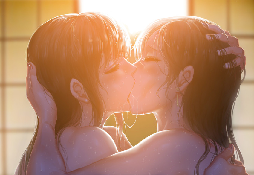 Anime kissing lesbian vids