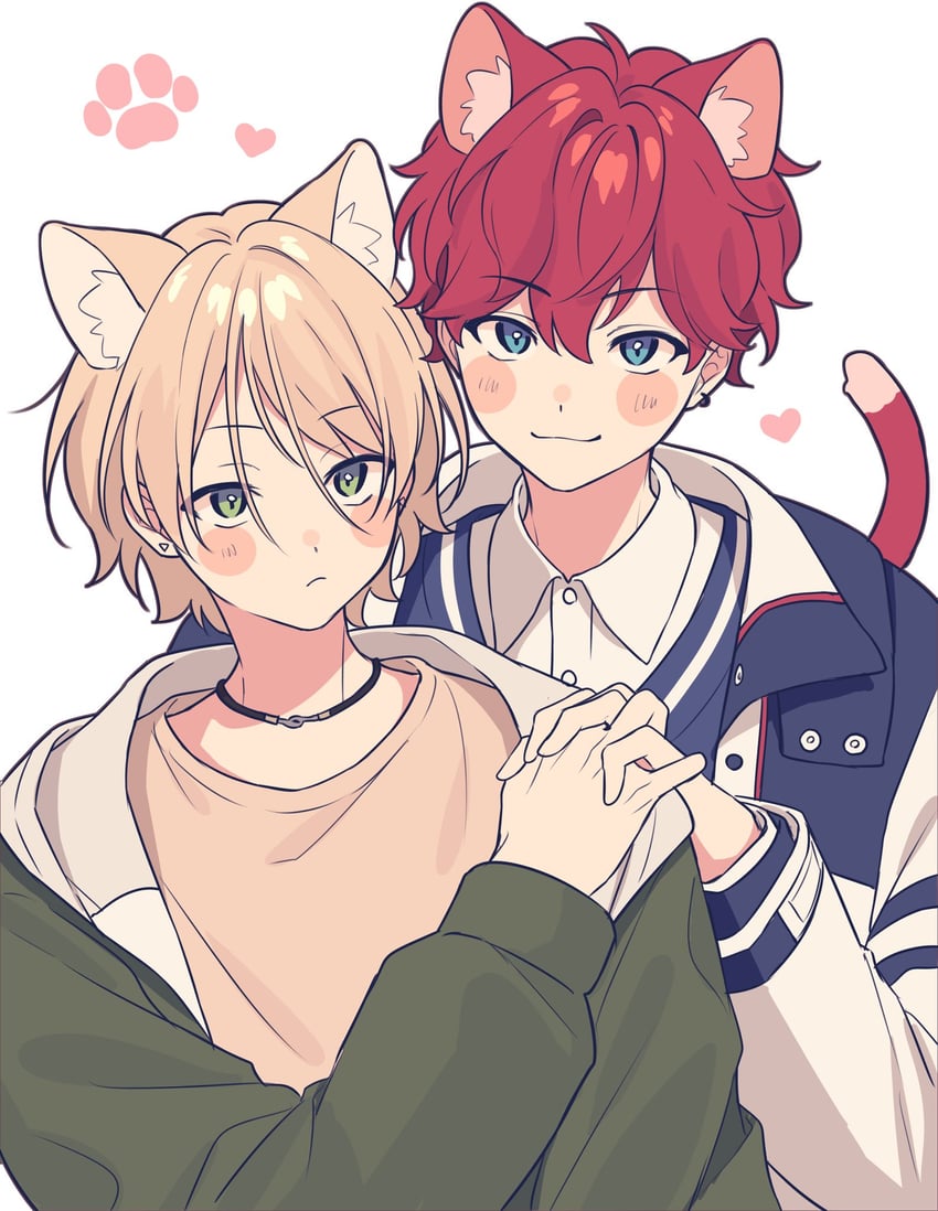 amagi hiiro and shiratori aira (ensemble stars!) drawn by lq_saku