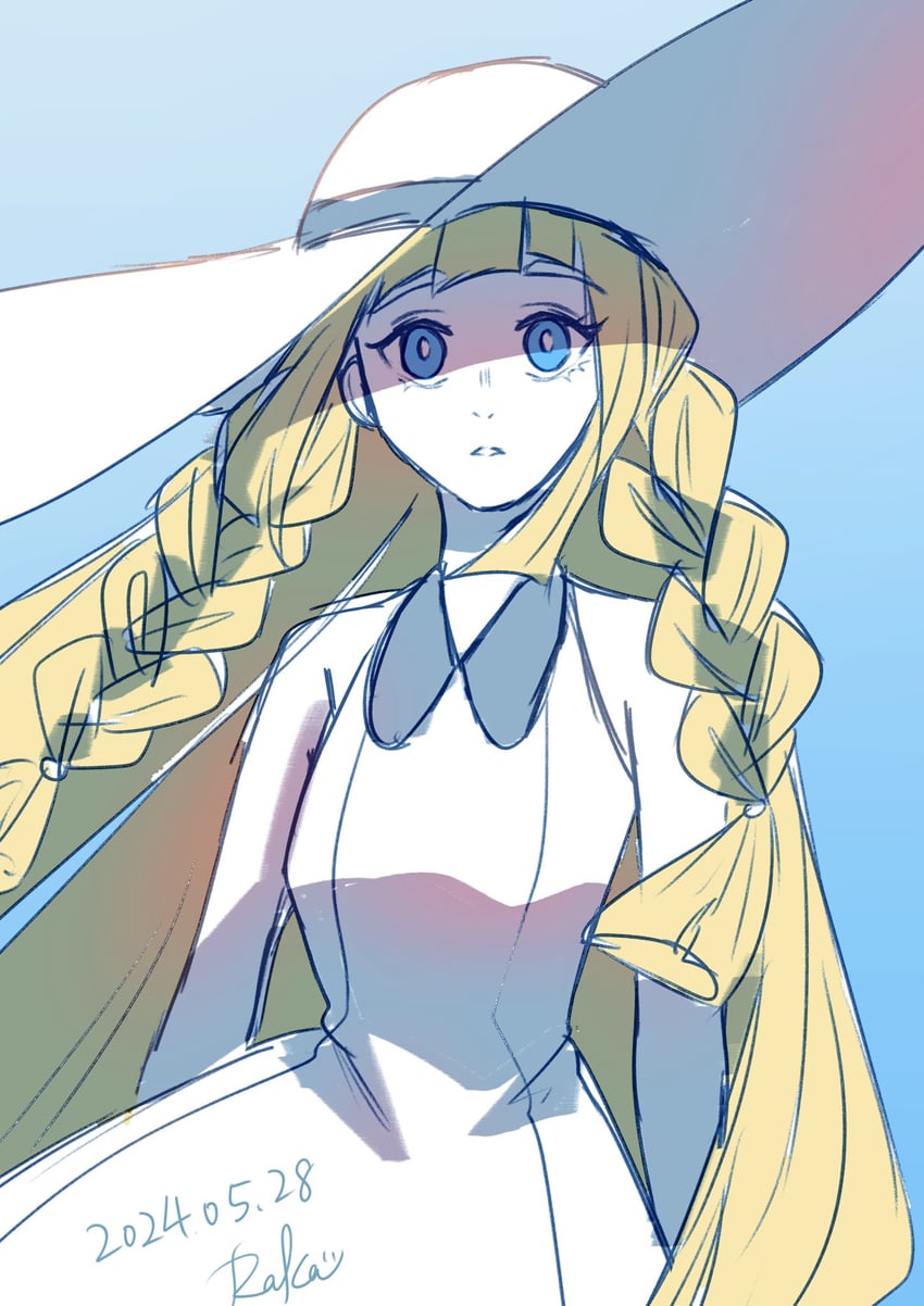 lillie (pokemon and 1 more) drawn by r.aka.