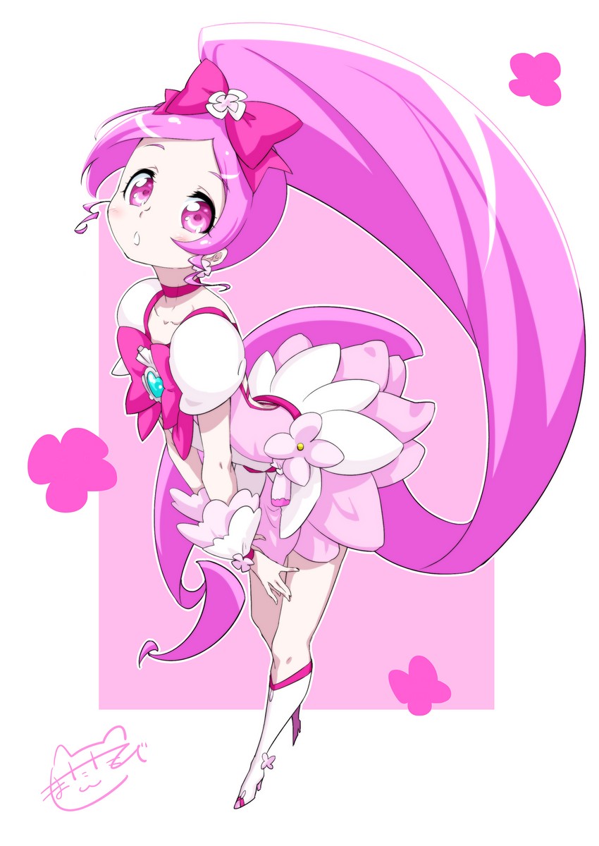 hanasaki tsubomi and cure blossom (precure and 1 more) drawn by matatabi_(karukan222)