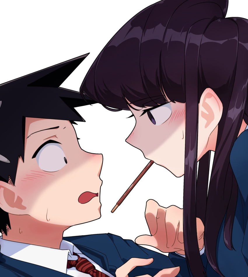 komi shouko and tadano hitohito (komi-san wa komyushou desu) drawn by lecca_aisu