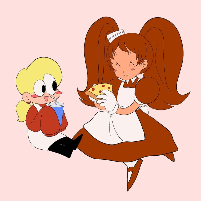 margherita and savory spaghetti (original and 1 more) drawn by jamfleecy and mosagi