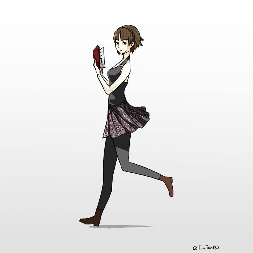 niijima makoto (persona and 1 more) drawn by timtam