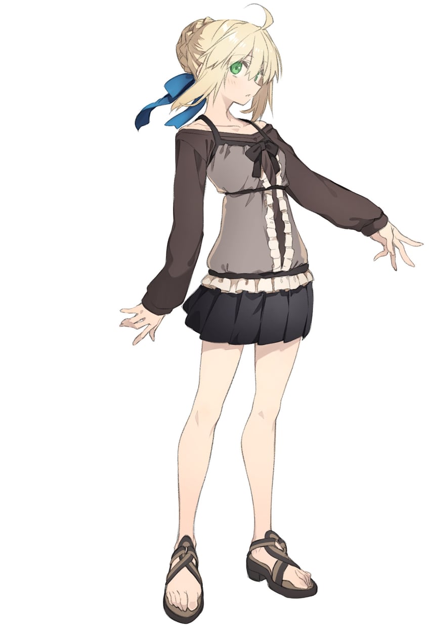 artoria pendragon and saber (fate and 1 more) drawn by 10mo