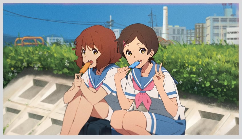 oumae kumiko and katou hazuki (hibike! euphonium) drawn by kamo_kamen