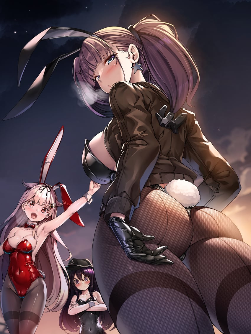 yuudachi, akatsuki, yuudachi kai ni, and atlanta (kantai collection) drawn by torisan
