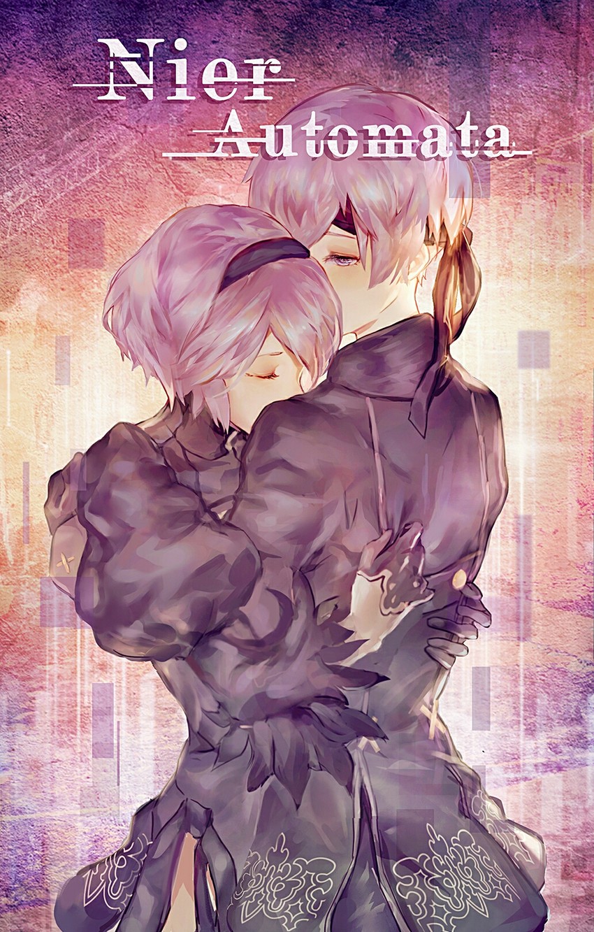 2b and 9s (nier and 1 more) drawn by baiyunlishui