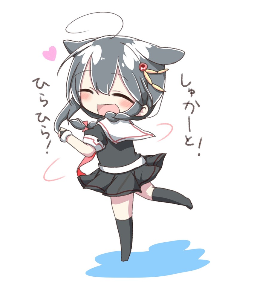 shigure and shigure kai ni (kantai collection) drawn by jako_(jakoo21)
