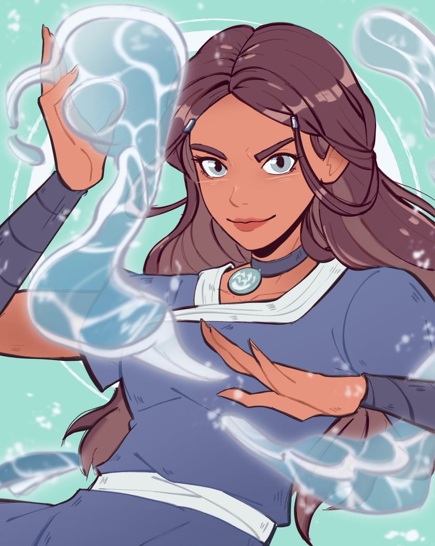 katara (avatar legends and 1 more) drawn by pichichustudio