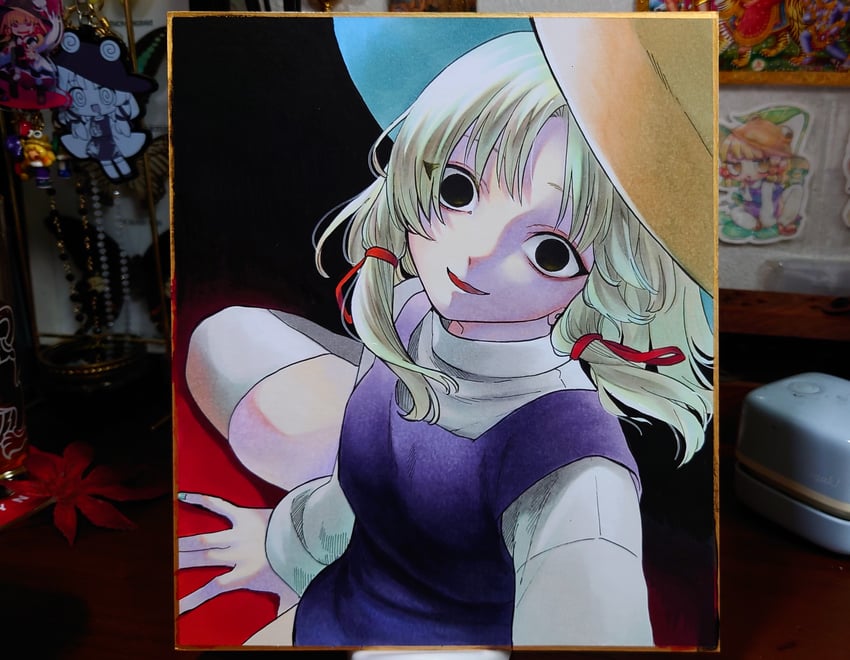 moriya suwako and pyonta (touhou) drawn by whoru