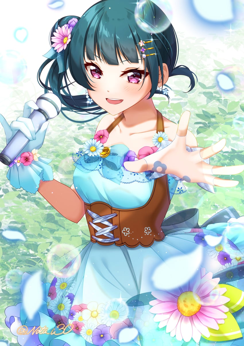tsushima yoshiko (love live! and 2 more) drawn by nota_ika