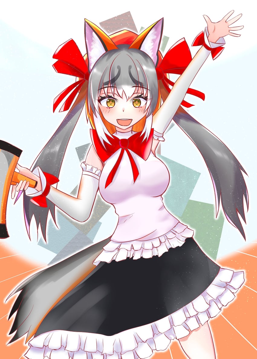 island fox (kemono friends and 1 more) drawn by nekomimi_illust