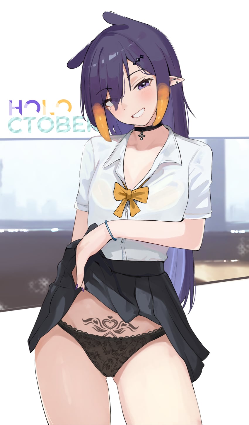 ninomae ina'nis (hololive and 1 more) drawn by ku_roiko