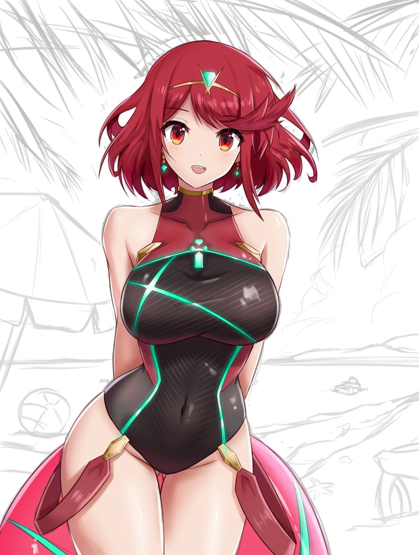 pyra (xenoblade chronicles and 1 more) drawn by fgsketch