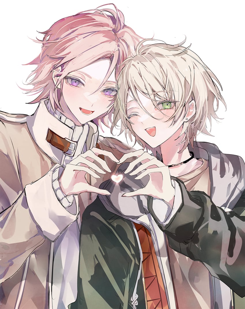 shiratori aira and oukawa kohaku (ensemble stars!) drawn by kurayuki0404