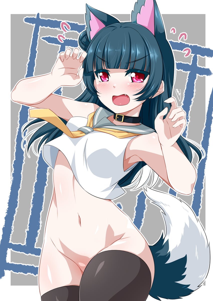 tsushima yoshiko (love live! and 1 more) drawn by bunji