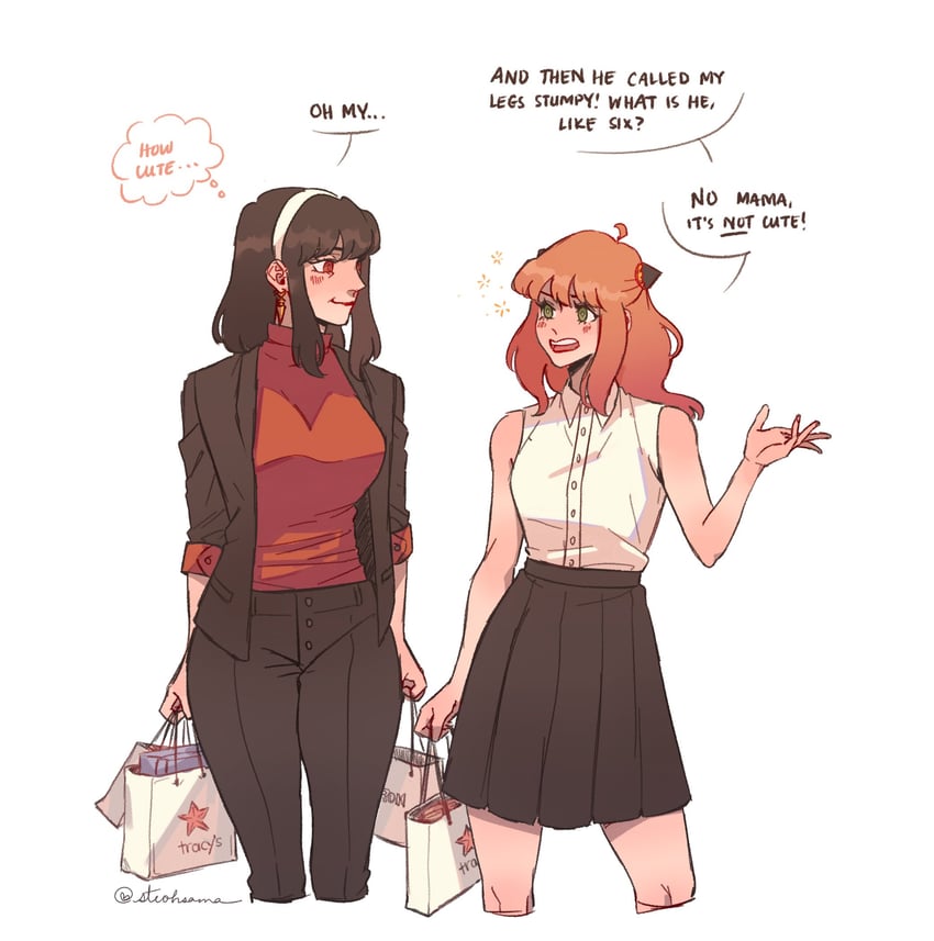yor briar and anya (spy x family) drawn by steohsama