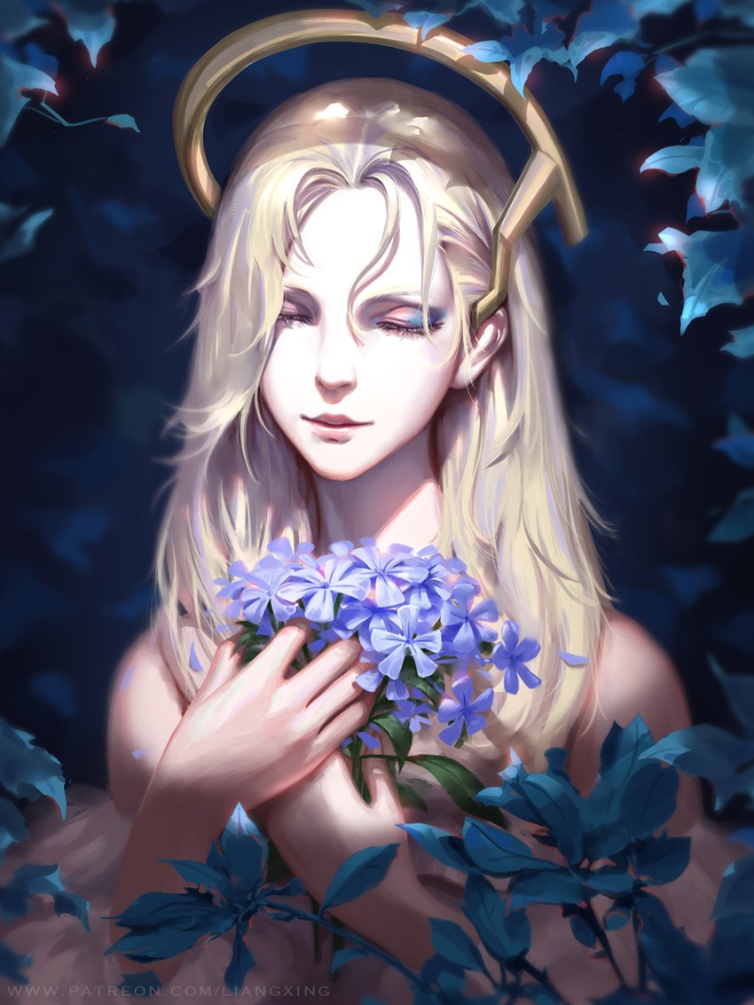 mercy (overwatch and 1 more) drawn by liang_xing
