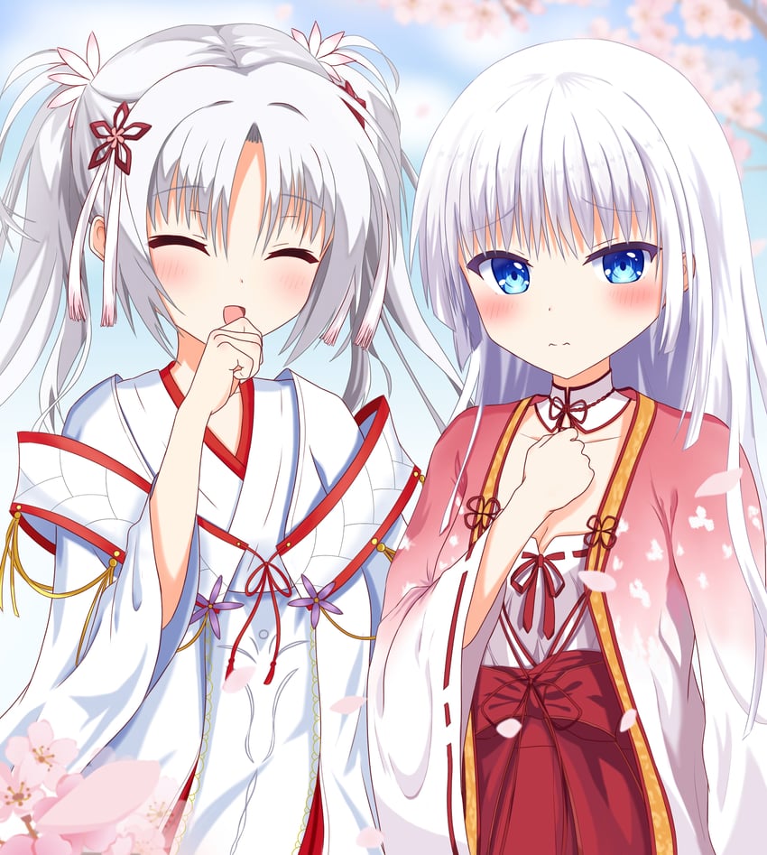 naruse shiroha and tomotake yoshino (summer pockets and 1 more) drawn by 1230_mochi