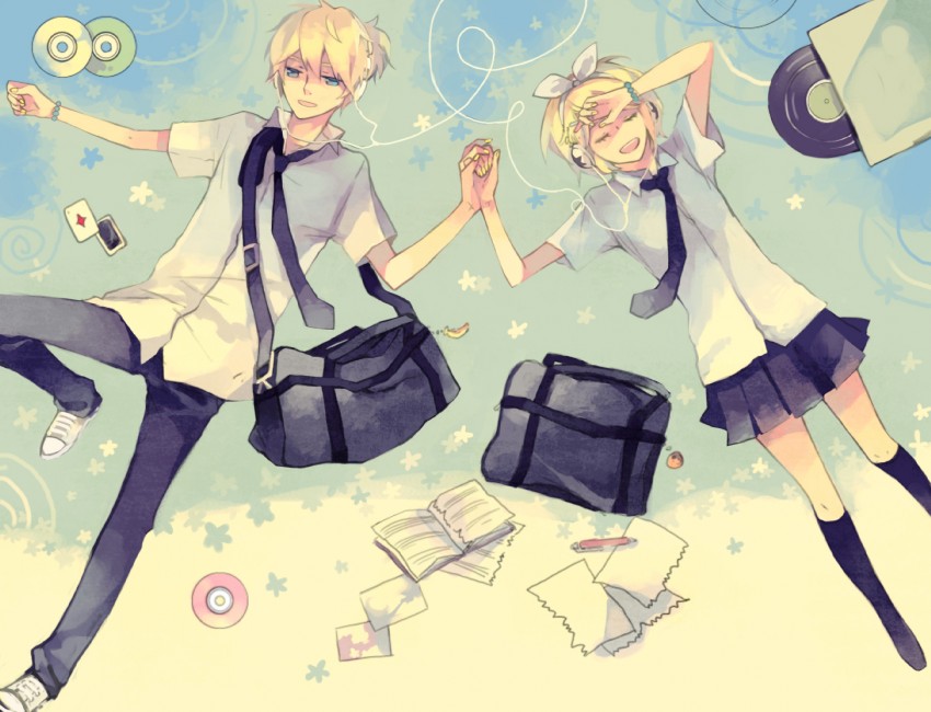 kagamine rin and kagamine len (vocaloid) drawn by mig_(36th_underground)