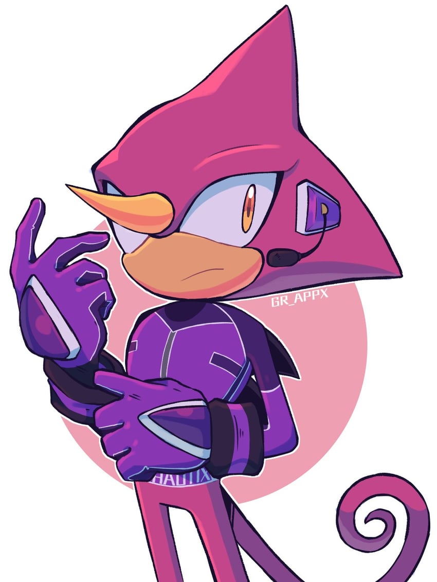 espio the chameleon (sonic and 2 more) drawn by gr_appx
