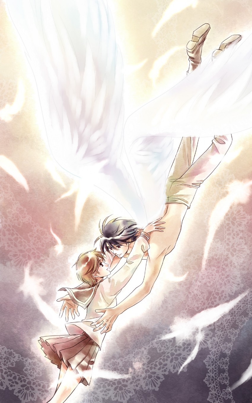 kanzaki hitomi and van fanel (tenkuu no escaflowne) drawn by satsuki_yuu_(awairo)