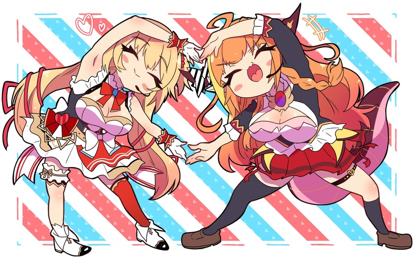 kiryu coco and akai haato (hololive) drawn by sakuramochi_(sakura_frappe)