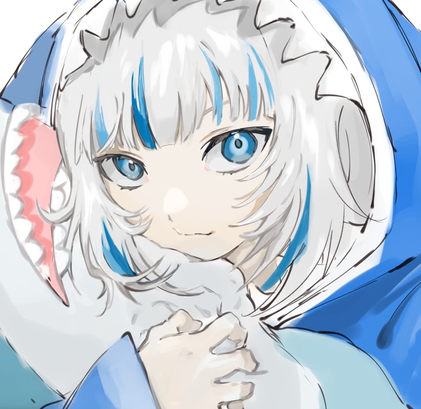 gawr gura (hololive and 1 more) drawn by ga4me4