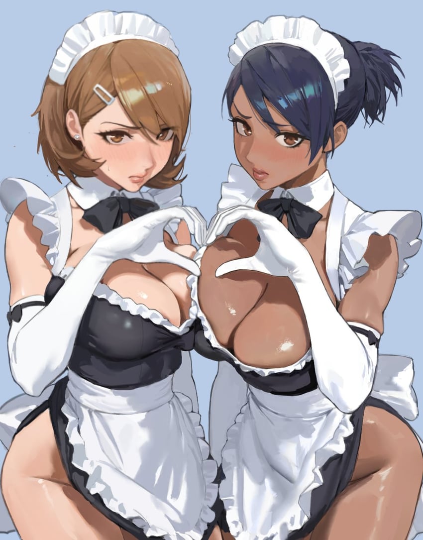 takeba yukari and nishiwaki yuuko (persona and 2 more) drawn by hintobento