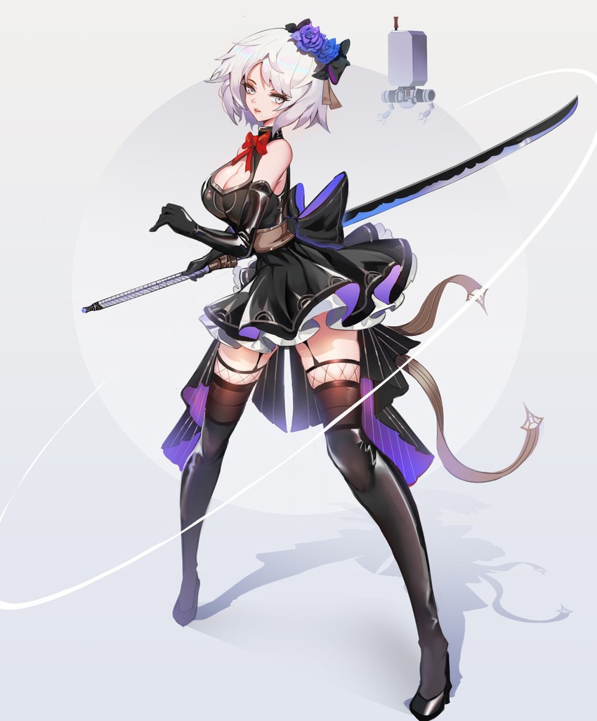 2b and pod (nier and 1 more) drawn by kuroha_(rockluo213)