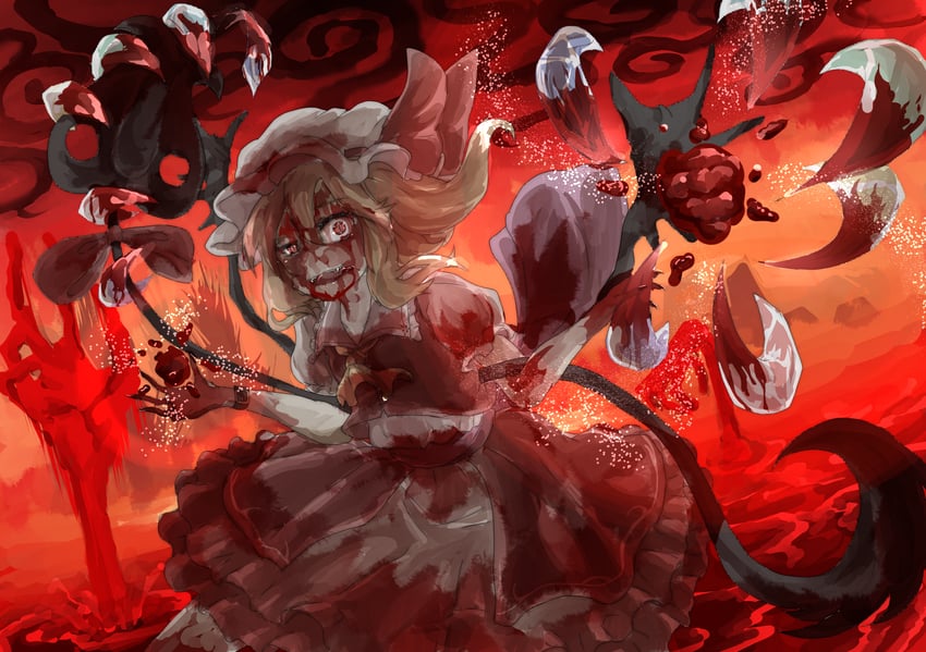 flandre scarlet (touhou and 1 more) drawn by indatsukasa