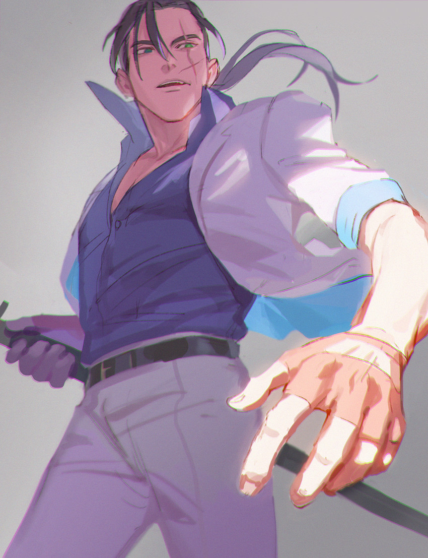 son (hotline miami and 1 more) drawn by meipu_hm