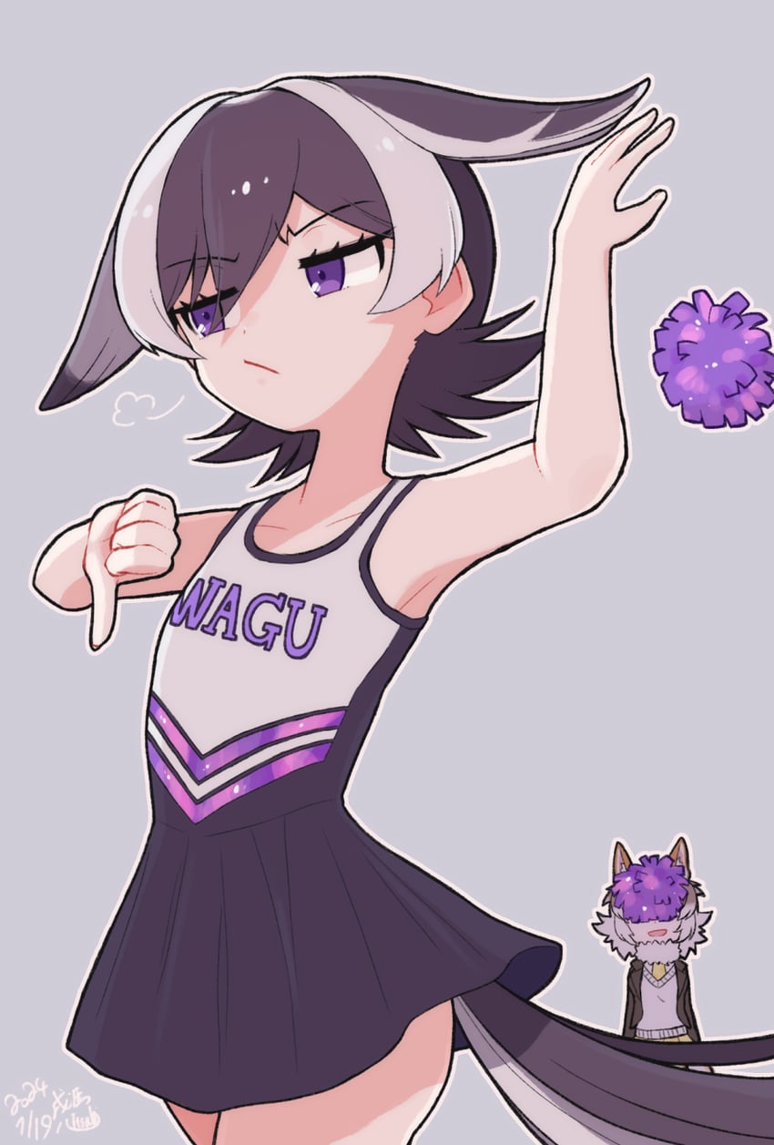 japanese wagtail and czechoslovakian wolfdog (original and 1 more) drawn by kitsunetsuki_itsuki