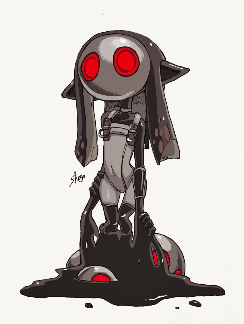parallel canon (splatoon and 2 more) drawn by shogo_(shogo70449442)