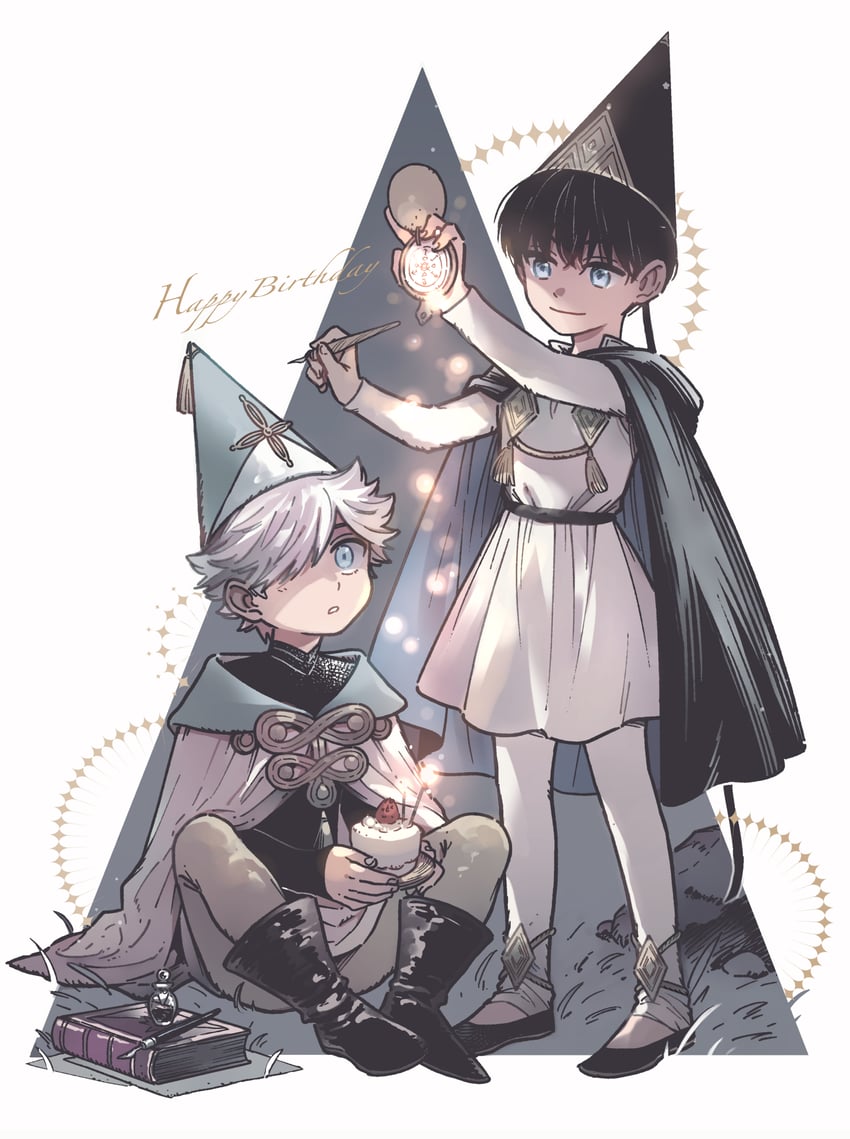 qifrey and olruggio (tongari boushi no atelier) drawn by futsutsuka
