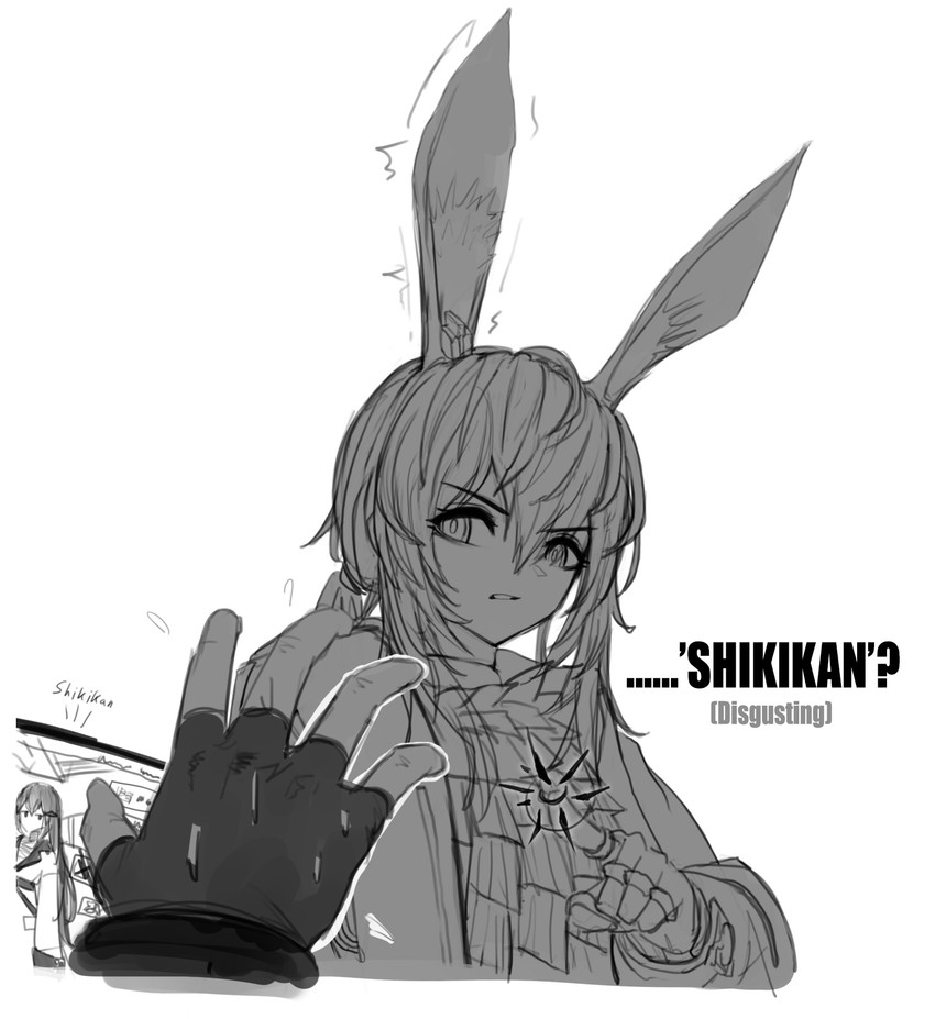 amiya and dandelion (arknights and 1 more) drawn by cheogtanbyeong