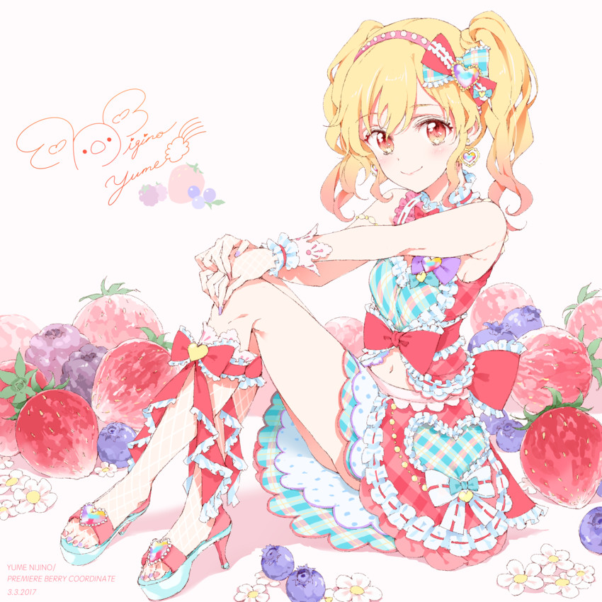 nijino yume (aikatsu! and 1 more) drawn by nagahara_yuki