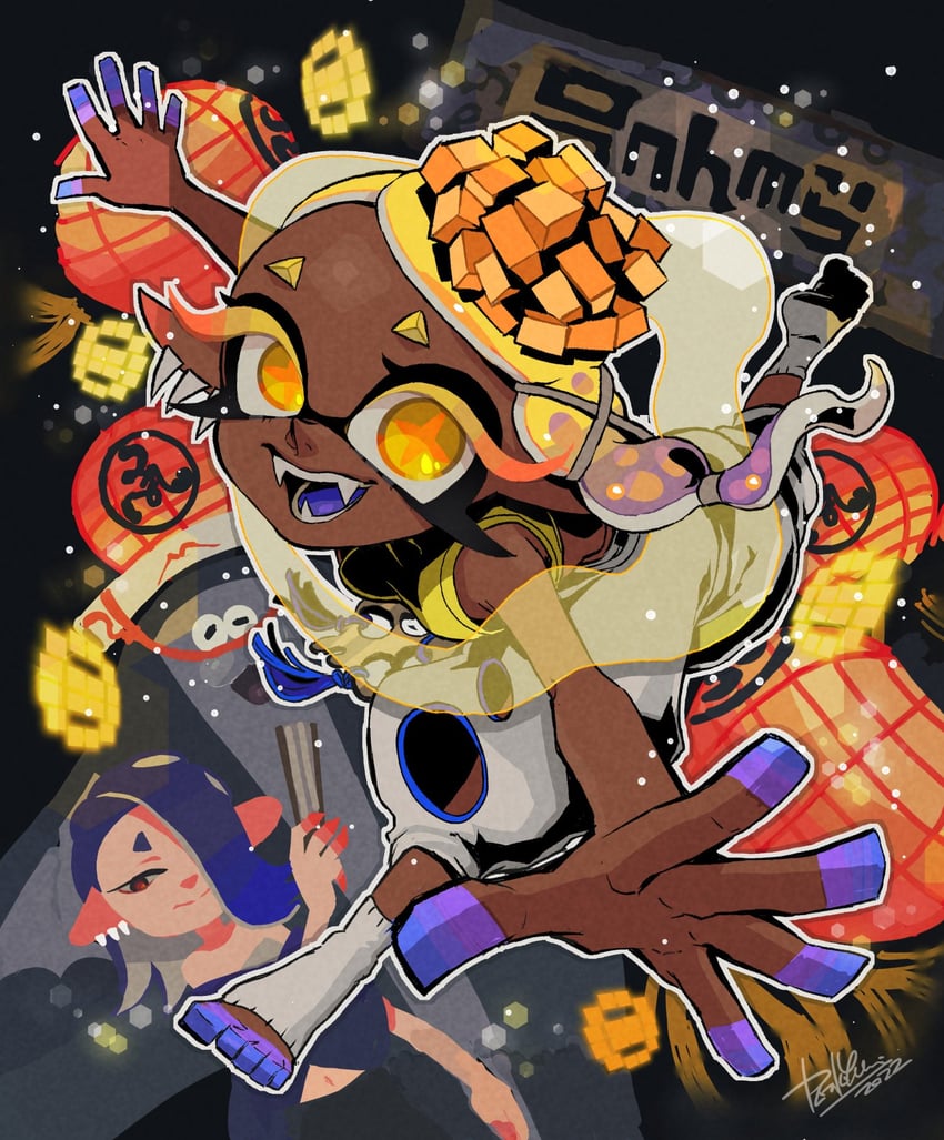 shiver, frye, and big man (splatoon and 1 more) drawn by isamu-ki_(yuuki)