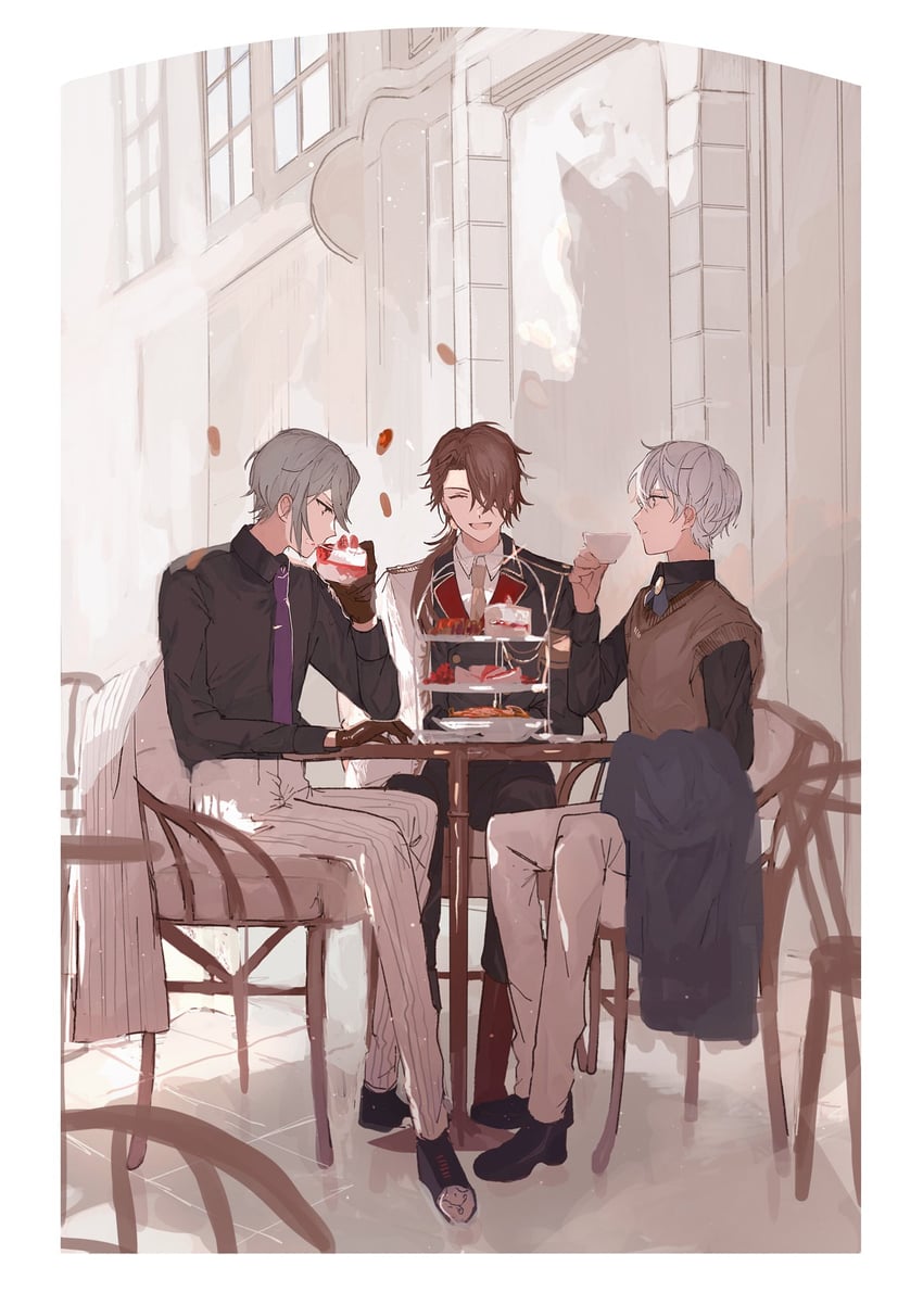 owen, cain knightley, and arthur grandwell (mahoutsukai no yakusoku) drawn by 22kolink