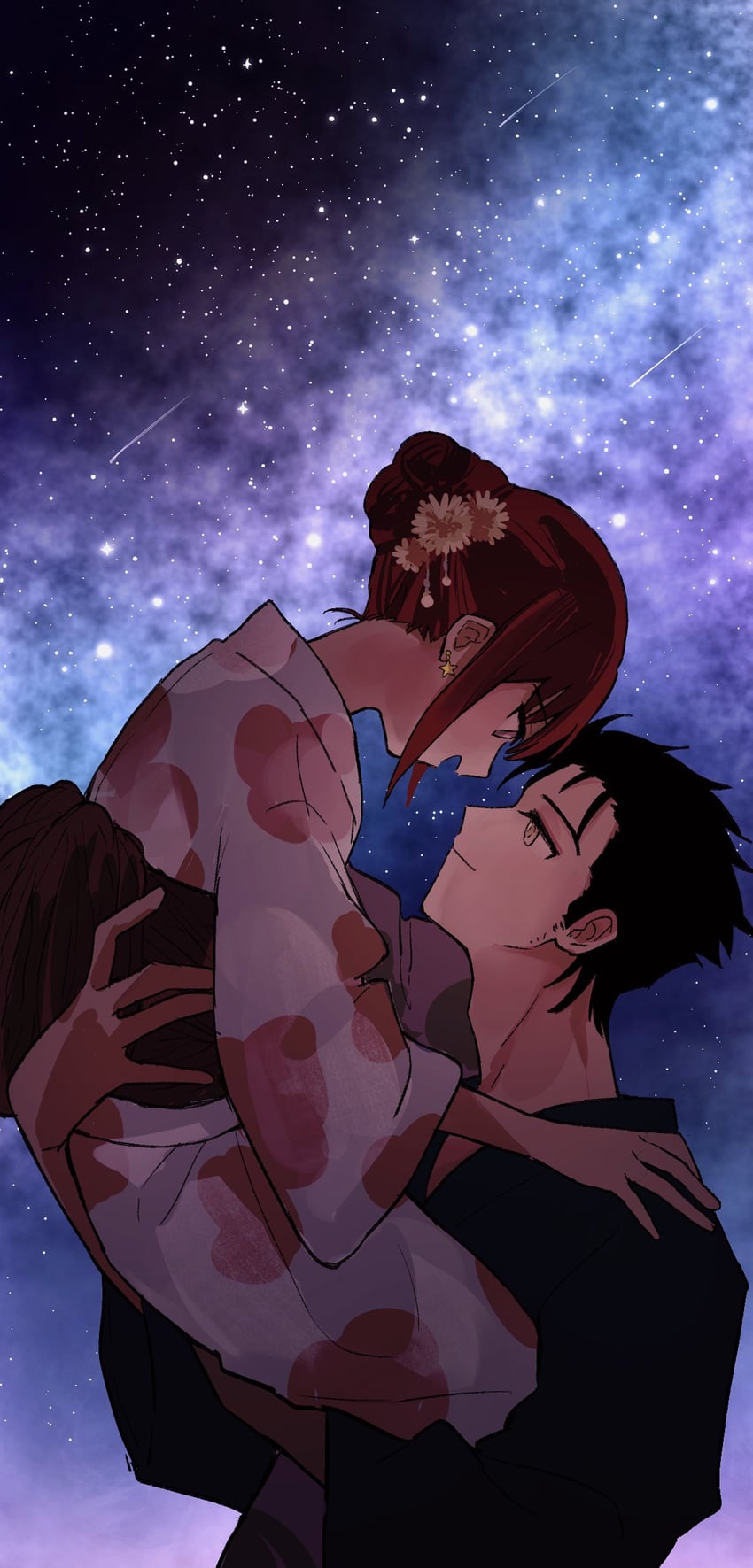 makise kurisu and okabe rintarou (steins;gate) drawn by suehiroch0