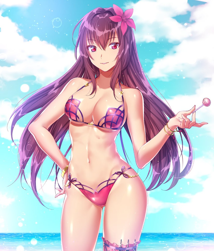scathach (fate and 1 more) drawn by tsuru_ringo